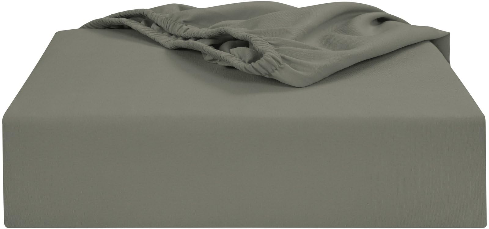 Soroor Bedding & Linen, Microfiber Double Fitted Sheet, Grey Deep Pocket 12 inch Bed Sheet...