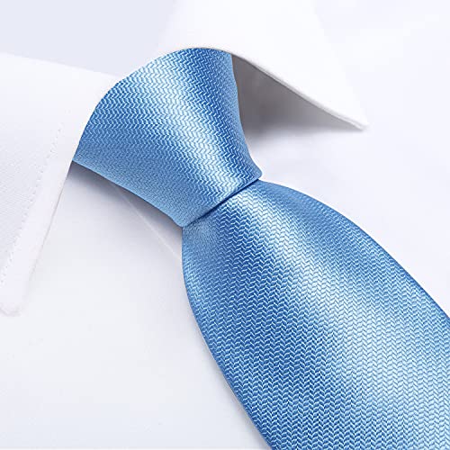 Image of DiBanGu Silk Ties for Men Necktie and Lapel Pin Brooch Set Formal Woven Paisley Plaid Striped Solid Tie Wedding Party