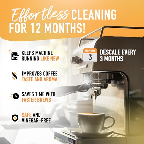 Image of Oh Yuk Coffee Machine Descaler - Cleaning and Descaling Solution Universally Compatible for All Brands and Machine Types: Breville, Delonghi, Nespresso, Keurig - 16 oz (1)