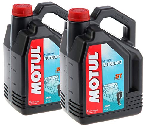 Lot de 2 MOTUL Outboard 2T 5L