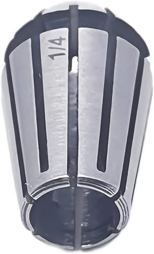 Miniatura 5 de Juego de pinzas Er11, portabrocas de enrutador de 14 pulgadas para máquina de grabado CNC y herramienta de torno de fresado (ER11 14 pulgadas)