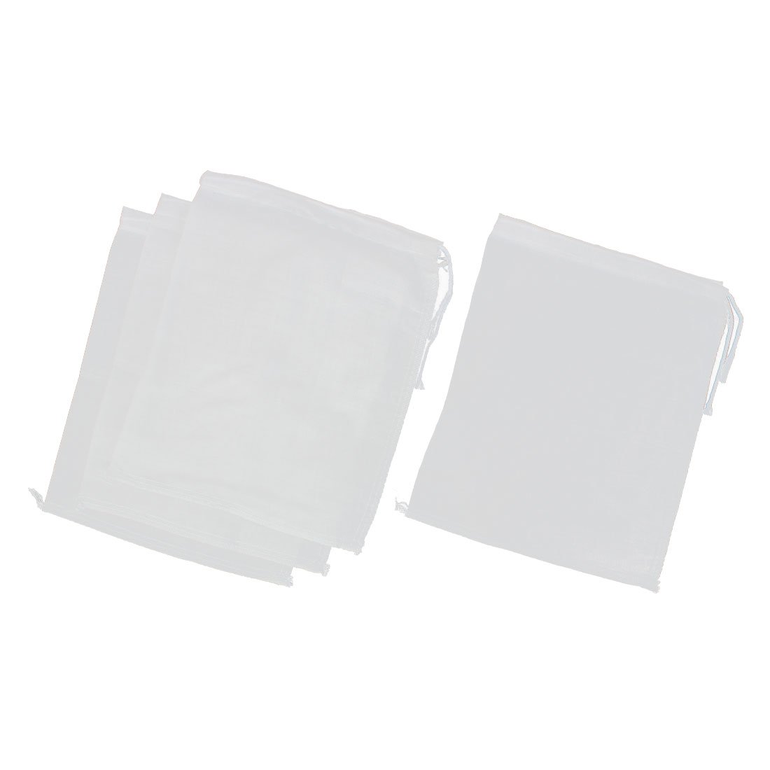Sourcingmap Nut Milk Soup Boiled Fish Stewed Chicken Food Filter Bag Strainer 4pcs