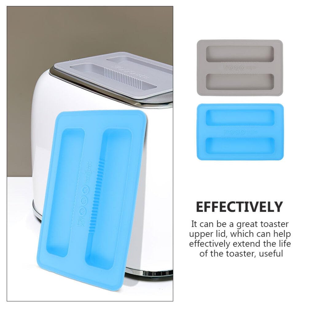 Toaster 2pcs Toaster Cover 2 Slice Toaster Lid Silicone Bread Maker Cover Upper Cover Toaster Appliance for Sandwich Bread Machine Part Accessories Grill Accessories