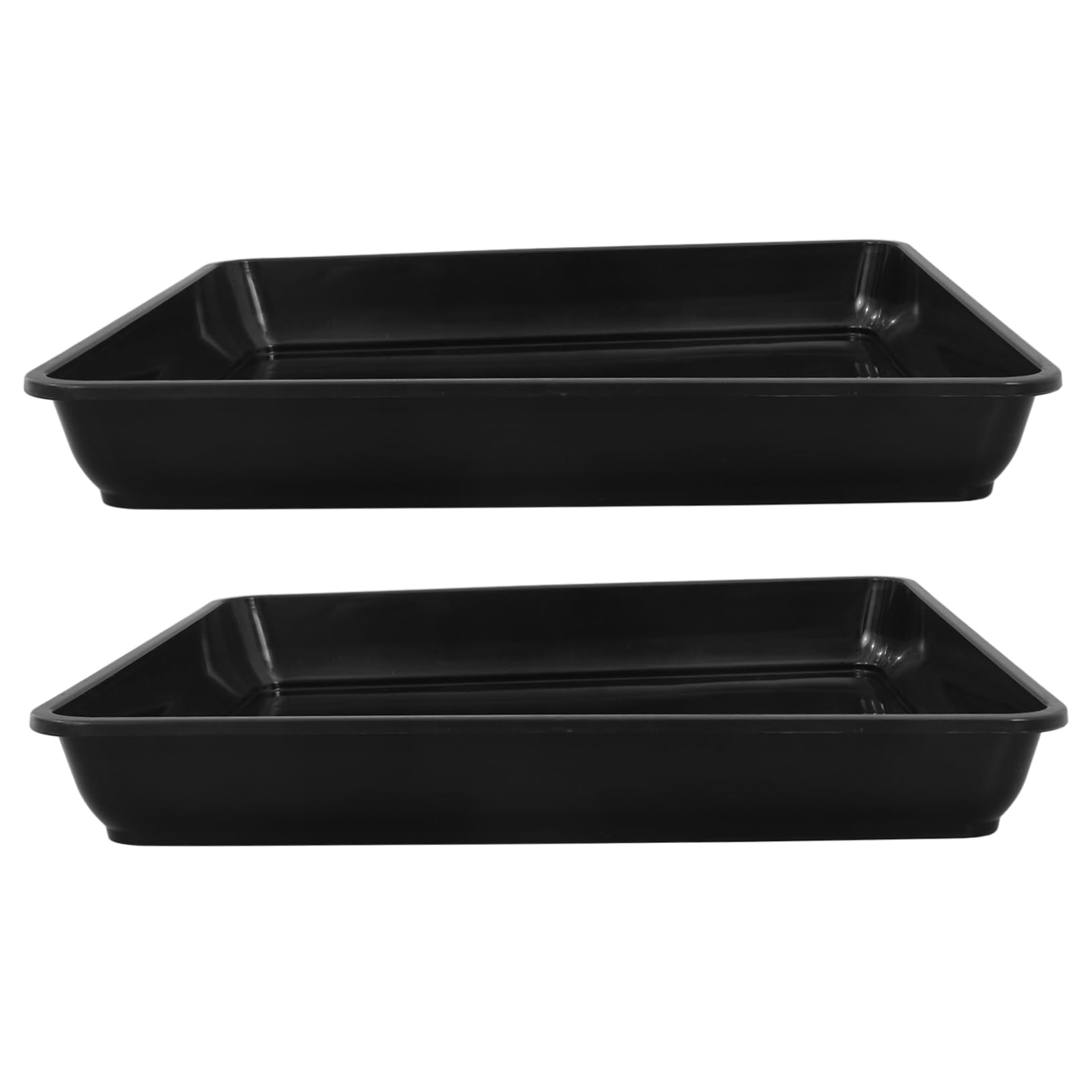 BESPORTBLE 2Pcs Durable Plastic Plant Saucers for Use Drip Trays for Flower Pots Keeps Floors Clean Objects