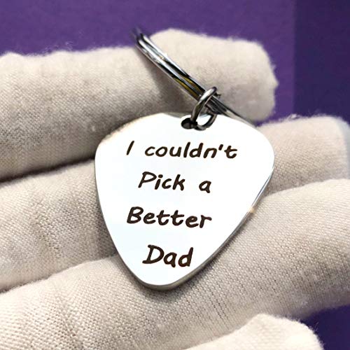 AMOR SPES Porte-clés médiator de guitare en acier inoxydable – Cadeau pour père – Pour la fête des pères – Inscription… - Les Beatles, Paul McCartney, John Lennon, RIngo Starr, George Harrison AMOR SPES Porte-clés médiator de guitare en acier inoxydable - Cadeau pour père - Pour la fête des pères - Inscription… – Image 4