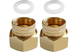 Brass Garden Hose Reducer Swivel Connector 3/4"GHT to 3/4"NPT