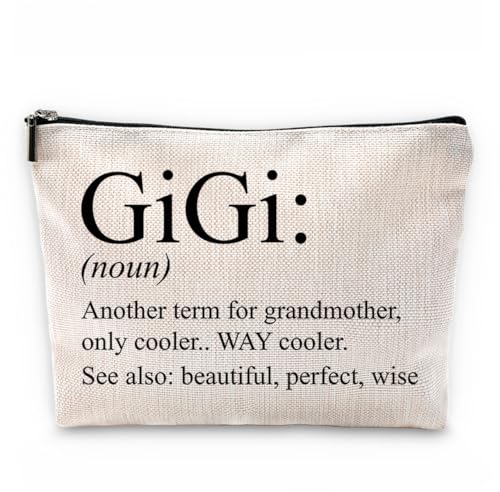 Sufamb Gigi Gifts for Grandma,Grandma Makeup Bag,Gigi Gifts,Gigi Mother's Day Gifts,Grandma Gifts,Grandma Gifts from Grandchildren,Grandma Birthday Gifts,Gigi Small Cosmetic Makeup Bag for Purse