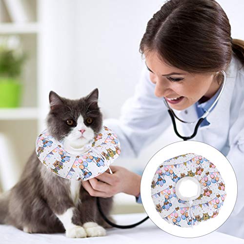 POPETPOP Recuperação de Filhotes de Gatos Colarinho Colarinho Pet Ajustável Pescoço Cone Após UMA Ci