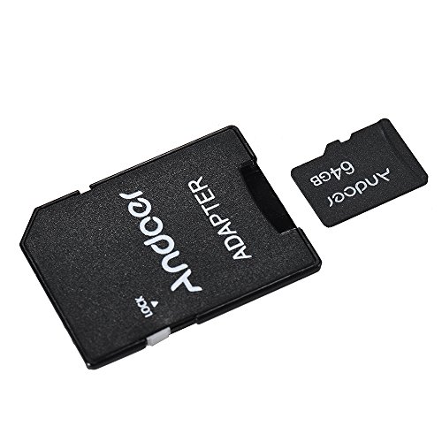 Mainstayae 64 GB Classe 10 Cartão de Memória TF Card + Adaptador de Cartão TF para Câmera Do Carro C