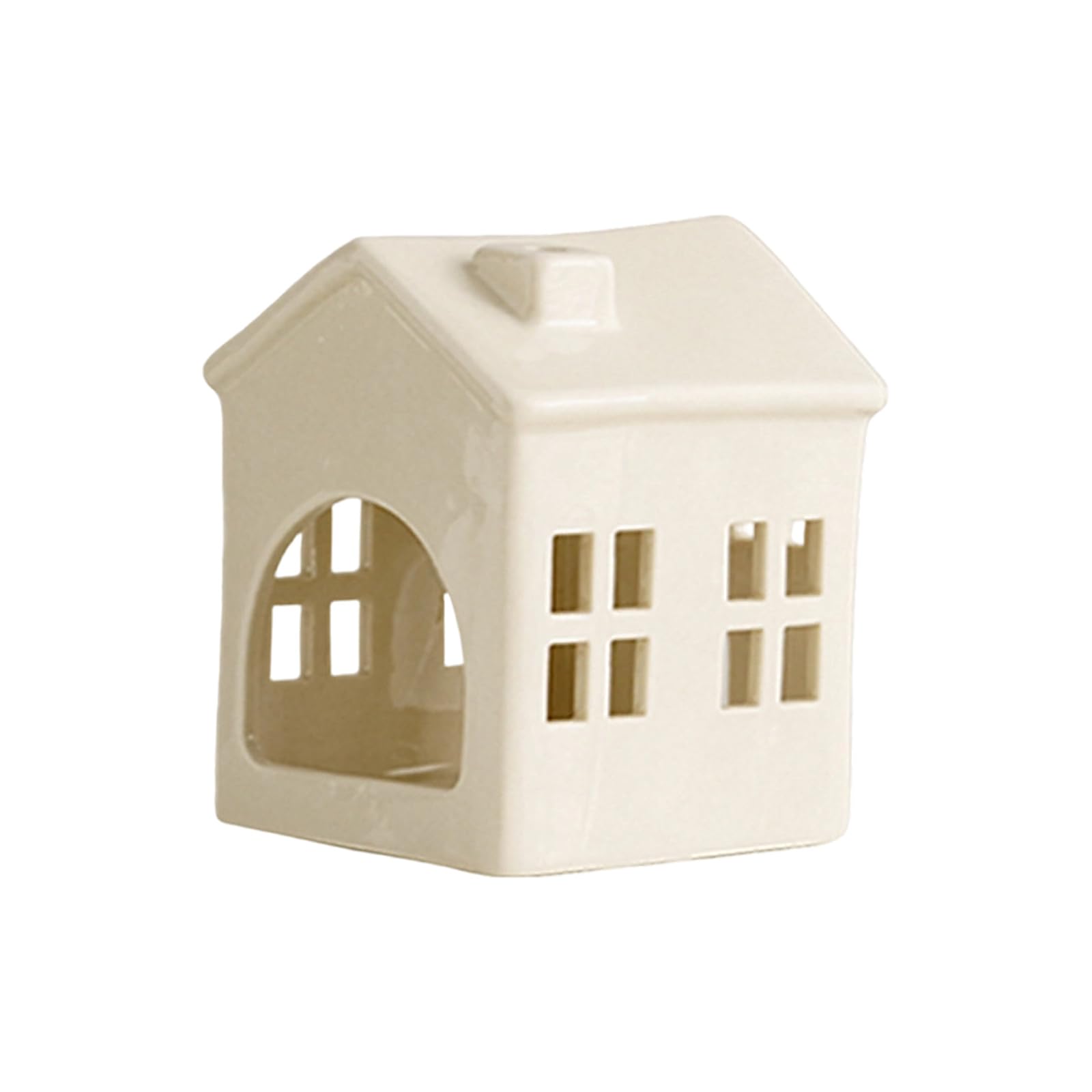 Christmas Holders for Centerpieces Ceramic Candlestick Holders Home Decors Minis House Tealight Candleholders House