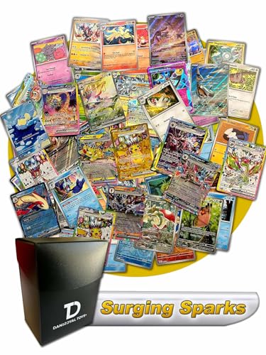 Surging Sparks Pokémon Compatible TCG Random Assortment Bundle || Guaranteed Ultra Rare + 30 Random...