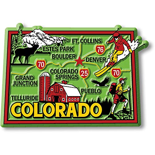 Imán Decorativo Colorado 3.2x2.3 Pulg, Caucho Flexible