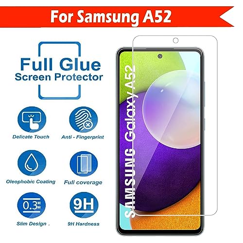Image of Tempered Glass Screen Protector Compatible for Sam sung A54 5G / A53 / S20 FE / A52 / A52s / A51 / M31s with Full Screen Coverage; Except Edges and Easy Installation Kit(Transparent), Pack of 1