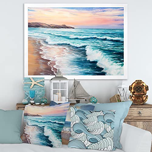 Cadre déco vagues océaniques DesignQ pour sublimer votre chambre