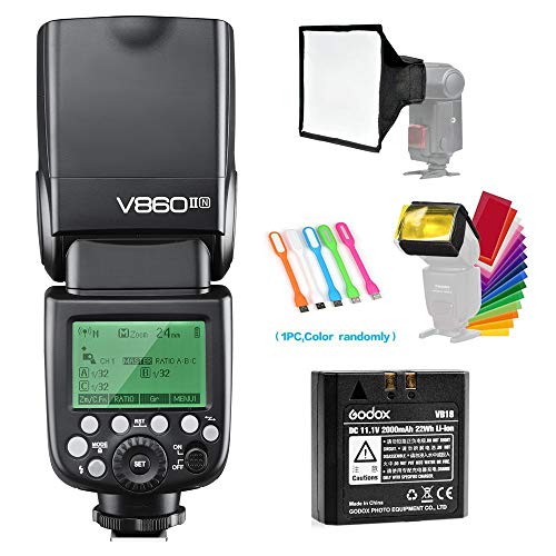 Godox V860II-N I-TTL GN60 2.4G High-Speed Sync 1/8000s Li-ion Battery Camera Flash Speedlite