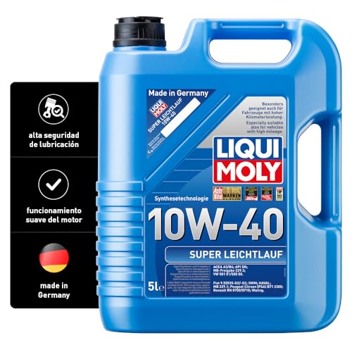 LIQUI MOLY Super Leichtlauf 10W-40 | 5 L | Tecnología de síntesis Aceite de motor | 9505