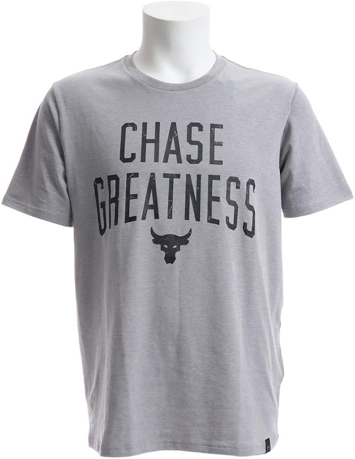 Under Armour Project Rock Chase Greatness Training T-Shirt - X Large - Grey