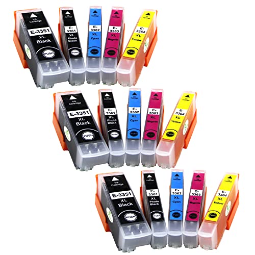 33XL Ink Cartridges Replacement for Epson 33 33 XL for Epson Expression Premium XP-900 XP-540 XP-640 XP-530 XP-635 XP-645 XP-830 XP-630 XP-7100 (Black Photo Black Cyan Magenta Yellow