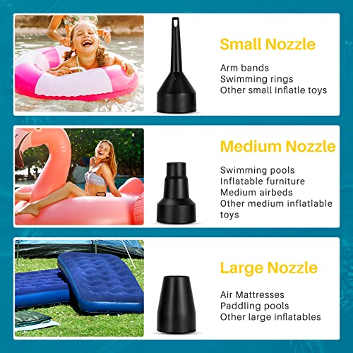 image for AstroAI Electric Air Pump for Inflatables Air Mattress Portable Inflat