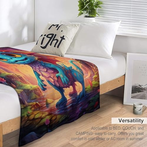 Couverture motif ptérosaure 3D douce et chaude pour canapé enfants - 7