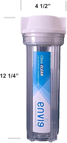 Miniatura 6 de Envig CloraClear - Filtro de ducha de cloramina y sulfuro de hidrógeno, reduce la picazón en la piel seca, pérdida de cabello, caspa, eccema,