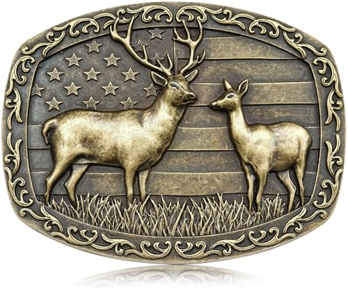 Image of Western Cowboy Belt Buckles Men - Western Belt Buckle Vintage Country Belt Buckle for Men Women Cowgirl Cowboy Gifts
