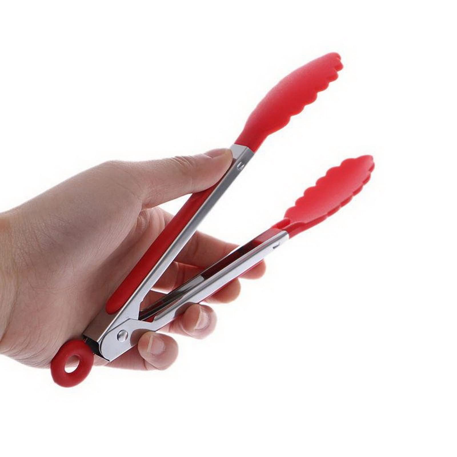 Pinze da Cucina Silicone Nylon Clip per Alimenti Cottura Barbecue Clip per Dolci Accessori da Cucina Utensili Posate (Arancione)