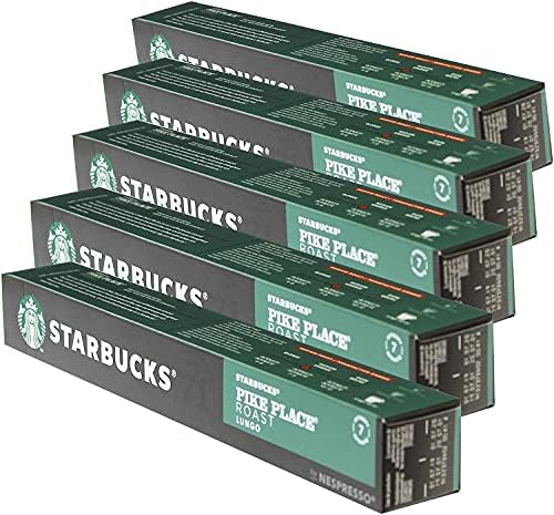 Starbucks Pike Place Roast - Juego de 5 cápsulas de café tostado, compatible  con Nespresso, 50 cápsulas - PREYCA