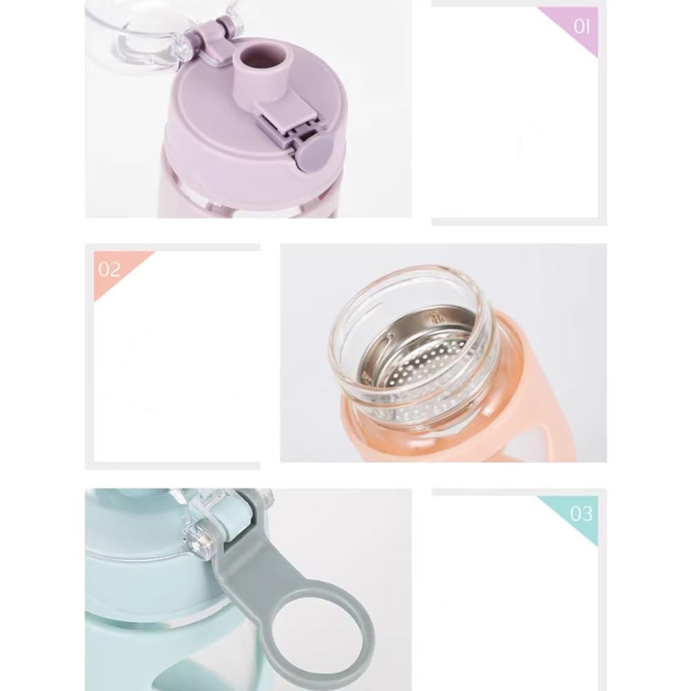 MRKU Bouteille d'eau de Grande capacité, Shaker à Cocktail, Boisson protéinée pré-entraînement, pour Le Fitness, la Course à Pied et Les Sports de Plein air