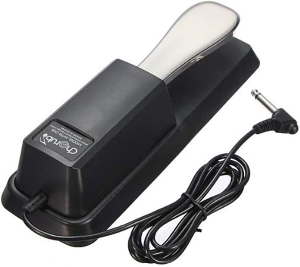 Cherub WTB-005 Sustain Pedal for all Electronic Keyboards & Digital Pianos (Black)