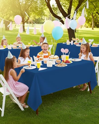 Nappe rectangulaire bleu royal Utopia Kitchen pour protéger les tables de restaurant - 6