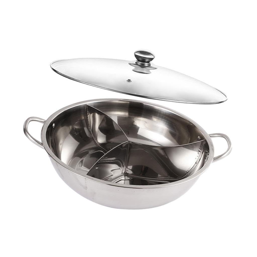 LOVIVER Shabu Shabu en Acier Inoxydable, de Table, Canard Mandarin, ustensiles de Cuisine Japonais, ustensiles de Cuisine pour fête, Voyage en, 33.2 cm