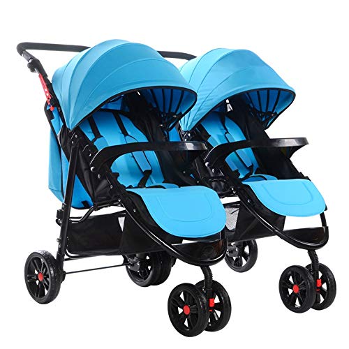 SAIDISH Twin Baby Strollers Detachable Twin Triplets Multiple Folding Twin Strollers