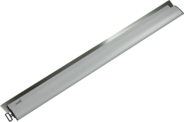 Toolty Skimming Spatula - Finishing Trowel - 1000 mm (39.37 inch) - Stainless Steel Blade - with PVC Handle - for Finishing and Smoothing - DIY - TLTY-4848