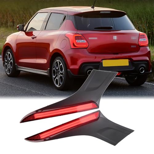 Dreamseek LED Tail Light For Suzuki Swift 2017-2023 Reflector Brake Lamp Rear Trunk Pillar TailLight Red