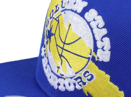 Mitchell & Ness Gorra Snapback Golden State Warriors Azul miniatura 4