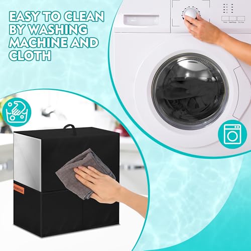 Image of Dust Cover for Ninja Slushie Machine, COITEK Waterproof 600D Nylon Drink Machines Cover Compatible with Ninja SLUSHi FS301C /FS301 /FS300 /FS299 /CyberChill SM-FS200A /SM-FS200(with Cloth)