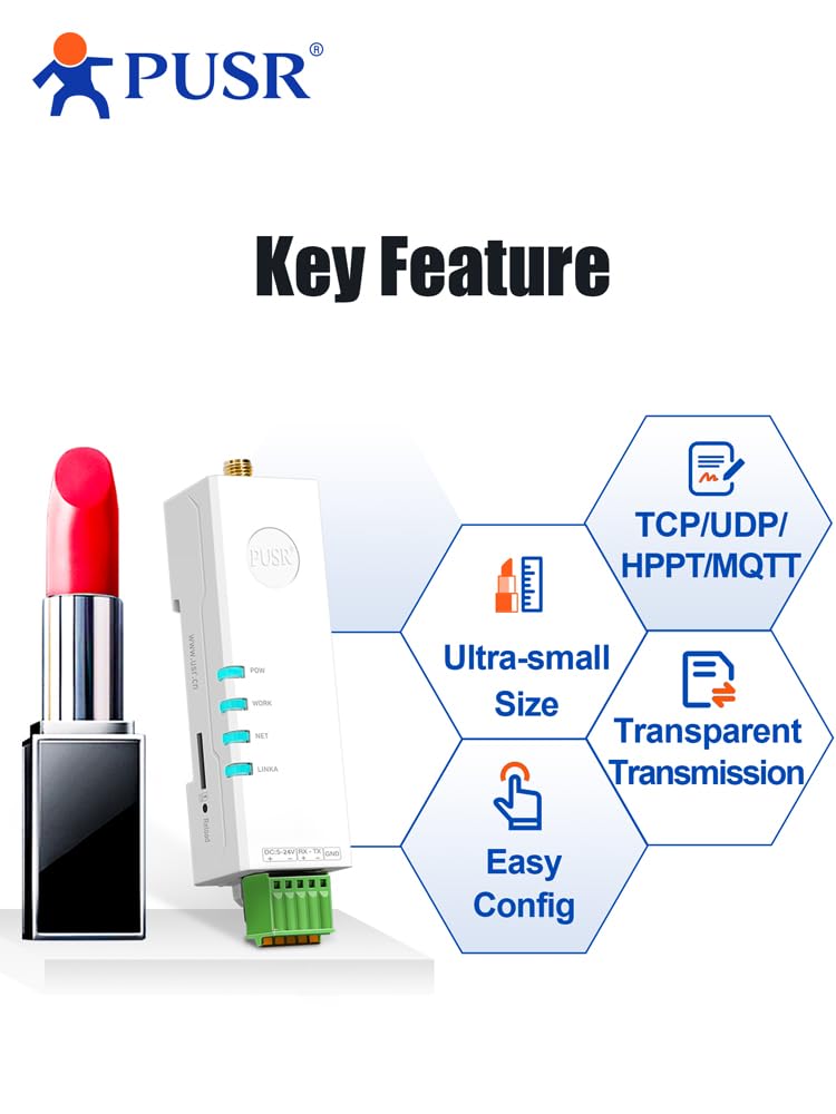 Gateway 4G USR-DR154-E - Modem RS485 To Cellular Con SIM, Per Industria E IoT - Foto 6