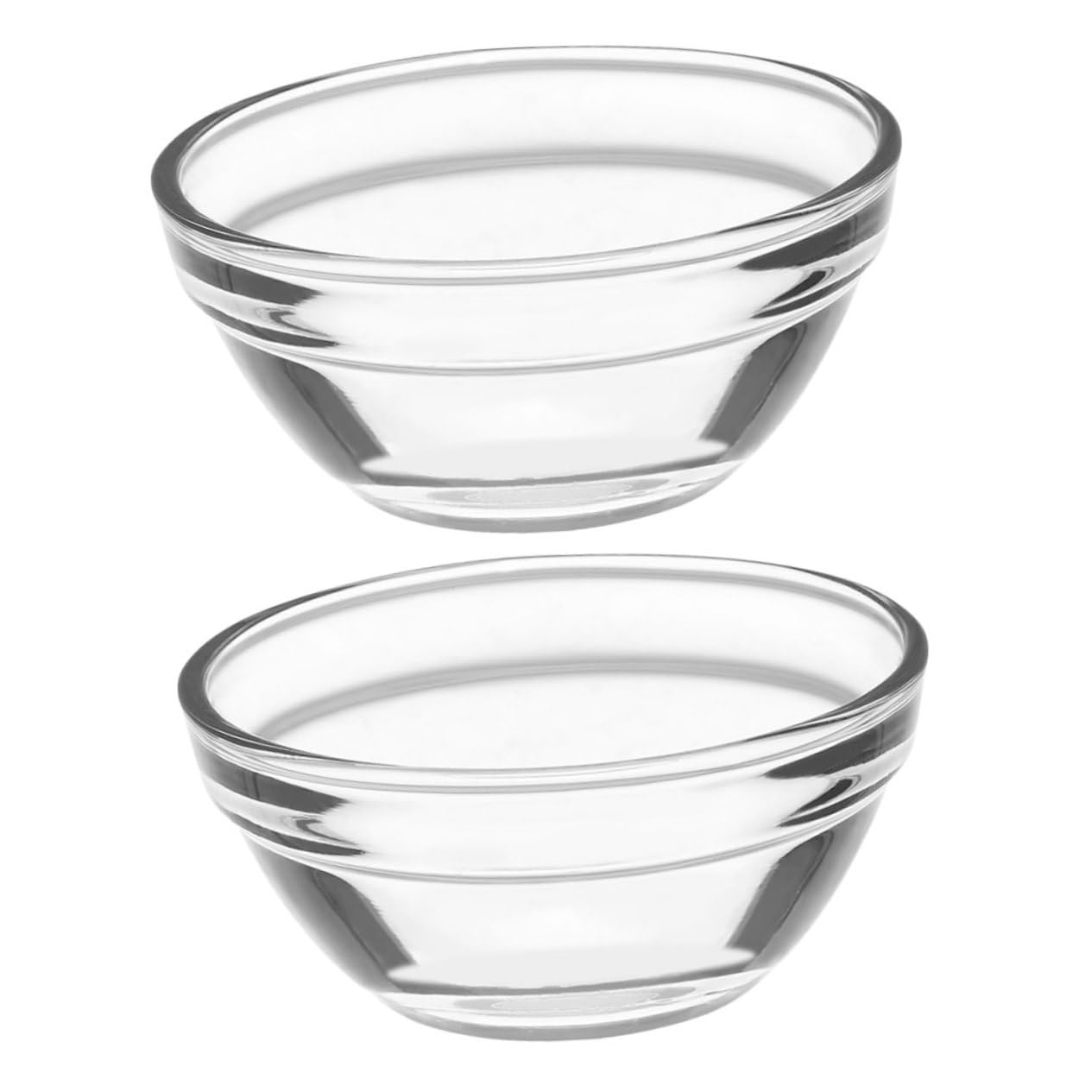 CONGARTENO 2pcs Bozai Cake Bowl Bowls Glass Cups Glass Snack Bowl Pudding Storage Bowl Dessert Cups Sauce Cups Food Container Food Serving Bowl Condiment Cups Glass Pudding Bowl Transparent