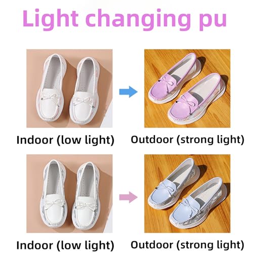 Women's Bow Leather Penny Loafers Casual Anti-Slip Comfort Slip on Wedge Walking Shoes Driving Work Breathable Fashion Sneakers2