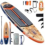 Niphean (Extra Large) Paddle Board, SUP Board Capacity 500LBS for 2+1 People/Family Ultra Stable Stand Up Paddle Board Inflatable with Paddle Board Accessories