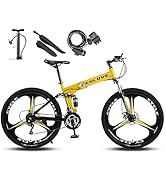 Amazon | Esluve マウンテンバイク 26インチ 21段変速 折りたたみ