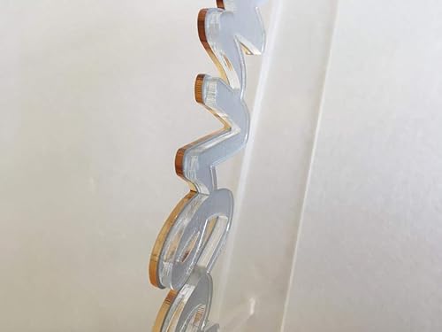 Miniatura 6 de Reserved Table Sign with Clear Base, Laser Cut Acrylic Reserved, Calligraphy Freestanding Decorations, Reception Decor, Table Numbers, Custom