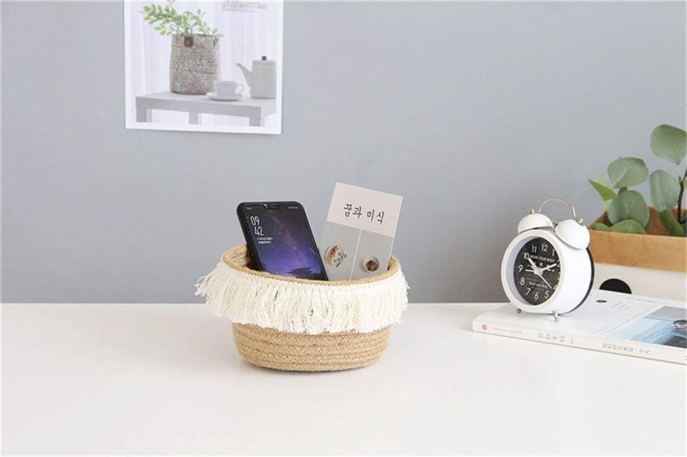 Storage Basket Woven Finishing Basket Household Miscellaneous Logistics Su Storage Basket Toy Cosmetic Storage Box (尺寸 Size : Medium) (S)