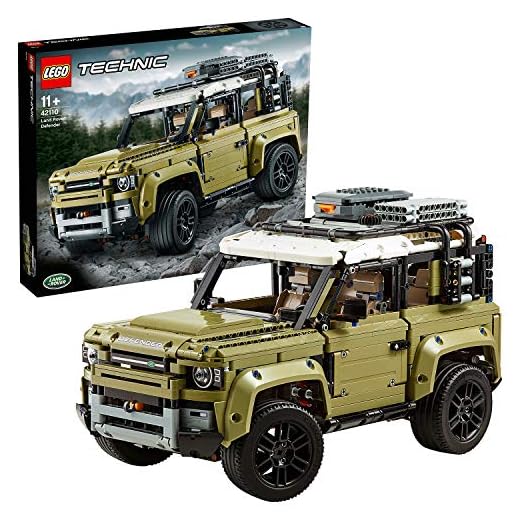 LEGO 42110 Technic Land Rover Defender, Byggklossar med Leksaksbil, Modellbyggsats, för Vuxna och Barn 11+