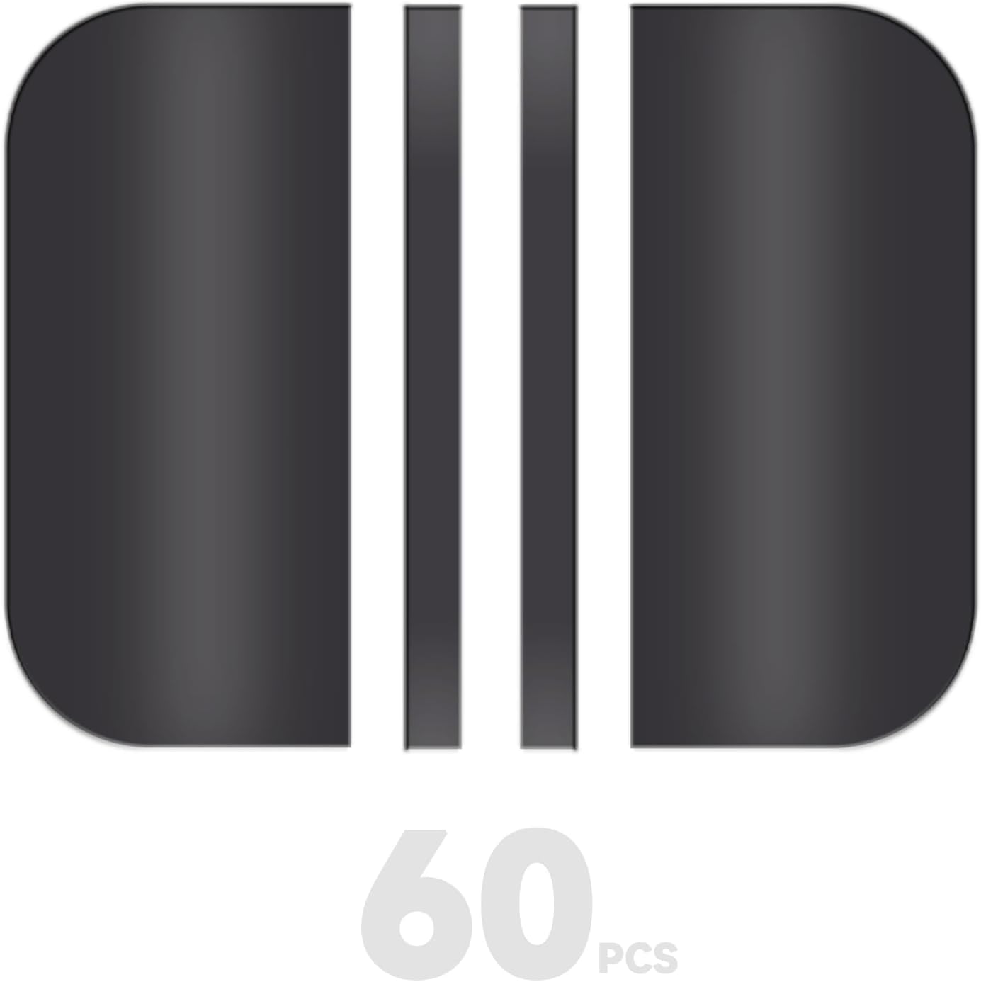 60 Pack 3.5" Magnetic Door Hinge Covers for Painting, Flexible Door Hinge Painting Covers fit for Average Residential Doors