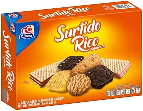 Gamesa Surtido Rico Assorted Cookies, 15.4 Ounce Box