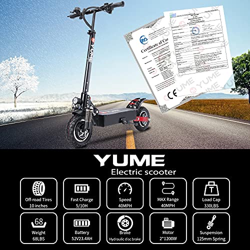 MAXTRA E120 Electric Scooter with Removable Seat,60 Mins Long Battery