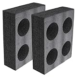 Cabilock Getränketräger aus Schlagabsorbierendem Material 2 Stück Becherhalter mit 4 Fächern für Wohnmobile und Schiffe Schwarz für Kalte und Heiße Getränke