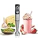 SPRIME Mixeur Plongeant professionnel Batteur Electrique Hachoir anti-éclaboussures acier inoxydable Blender 700W,1000 tr/min,4 lames Robot Mixeur pour smoothie,soupes,aliments pour bébés
